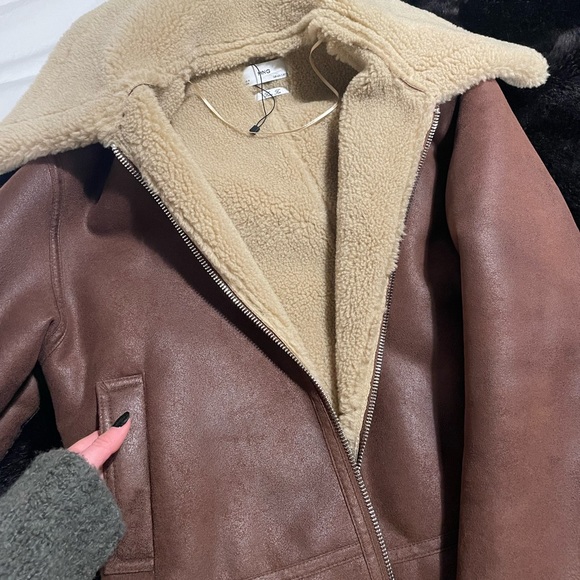 Mango shearling collar jacket - Picture 4 of 5